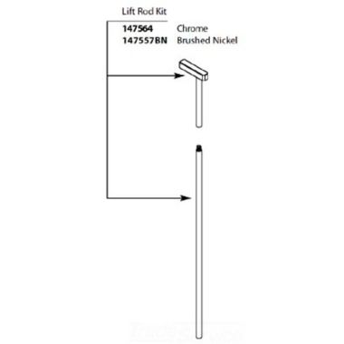 Click here to see Moen 147564 Moen 147564 Part Lift Rod Chrome