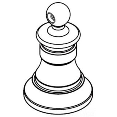 Click here to see Moen 116629CSL Moen Waterhill Classic Stainless Hot And Cold Handle Hub Kit - 116629CSL