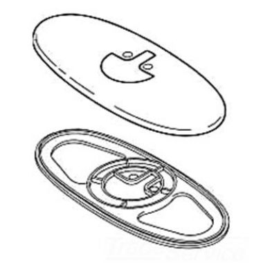 Click here to see Delta RP47973 Delta RP47973 Delta Escutcheon with Gasket - Lavatory (Chrome)