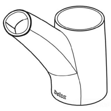 Click here to see Delta RP33852BS Delta RP33852BS Delta Spout Hub Assembly - Pull-Out Kitchen (Biscuit)