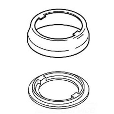 Click here to see Delta RP44644 Delta RP44644 Delta Escutcheon and Gasket - Pull-Out Kitchen Faucet (Chrome)