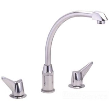 Click here to see Elkay LKD2439 Elkay Concealed Mount Two-Handle Kitchen Faucet, High Arc Tubular Swing Spout, Wing Handles, LKD2439