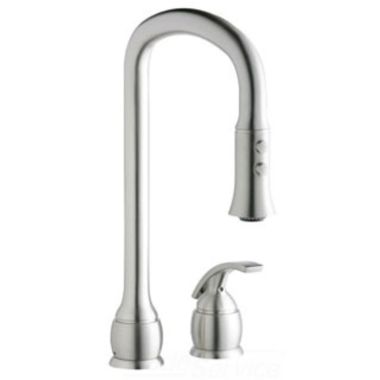 Click here to see Elkay LK9405CR Elkay Explore Single-Handle Kitchen Faucet, 2 Hole, Polished Chrome - LK9405CR