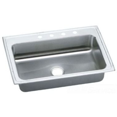 Click here to see Elkay PSRSQ33223 Elkay PSRSQ33223 Gourmet Single Bowl Drop-in Sink - Brilliant Satin