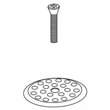 Click here to see Delta RP7430BN Brizo RP7430BN Brushed Nickel Dome Strainer With Screw