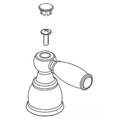 Click here to see Peerless RP42995 Peerless RP42995 P-Lever Handles W/ Inserts - Chrome