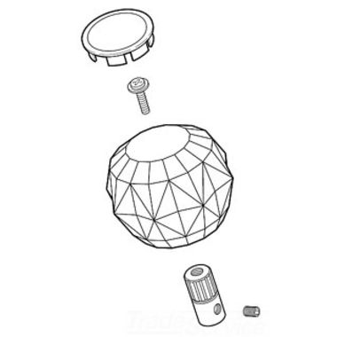 Click here to see Peerless RP41661 Peerless RP41661 P-Knob Hdl W/ Connectors