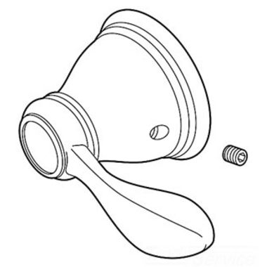 Click here to see Peerless RP47842BN Peerless RP47842BN P-Handle Assembly - Brushed Nickel