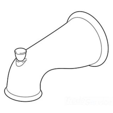 Click here to see Peerless RP47841BN Peerless RP47841BN P-Tub Spout - Brushed Nickel