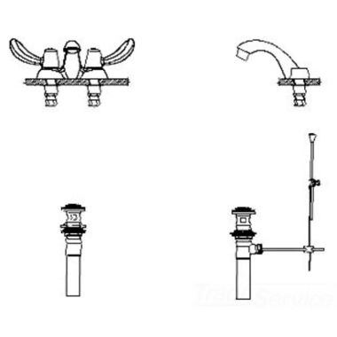 Click here to see Delta 21C232 Delta 21C232 Tech 2-Handle Cast Centerset Lavatory Faucet, Hooded Blade, Metal Pop-Up, VR Aerator, Chrome