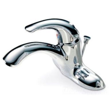 Click here to see Delta 22C341 Delta 22C341 Tech Single Control Cast Centerset Lavatory Faucet, Metal Pop-Up, Standard Aerator Outlet, Chrome