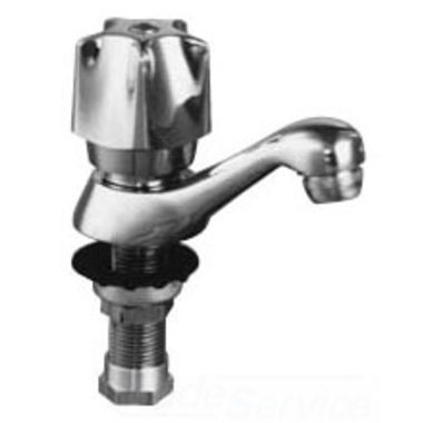 Click here to see Delta 23C1059 Delta 23C1059 CER-TECK Single Basin Lavatory Faucet, Self Close 5-Fluted, VR Spray, 0.5 gpm, Chrome