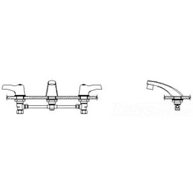 Click here to see Delta 23C328 Delta 23C328 TECK Widespread Lavatory Faucet, Cast Spout, Self Close Hooded Lever, No Pop-Up, VR Laminar, Chrome