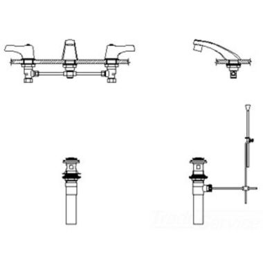 Click here to see Delta 23C423 Delta 23C423 TECK Widespread Lavatory Faucet, Cast Spout, Hooded Lever, Metal Pop-Up, VR Laminar, Chrome