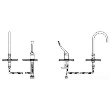 Click here to see Delta 24T2673-R4 Delta 24T2673-R4 TECK Single Control Widespread Lavatory Faucet w/ 6