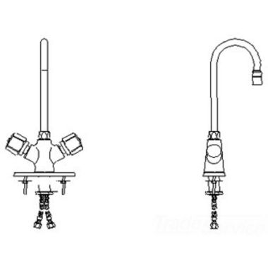 Click here to see Delta 25C4841 Delta 25C4841 CER-TECK Single Shank Mixing Lavatory Faucet w/ 4.5