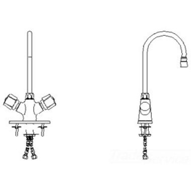 Click here to see Delta 25C4951 Delta 25C4951 CER-TECK Single Shank Mixing Lavatory Faucet w/ 6