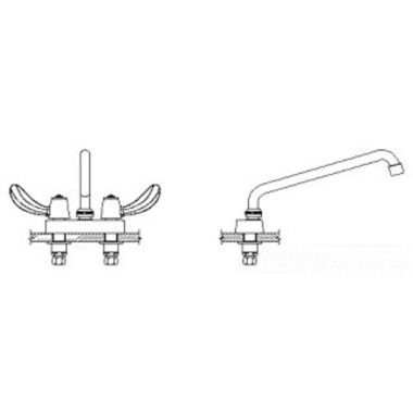 Click here to see Delta 27C4232-S7 Delta 27C4232-S7 CER-TECK 2-Handle Cast Centerset Lavatory Faucet, 11
