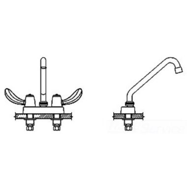 Click here to see Delta 27C4252 Delta 27C4252 CER-TECK 2-Handle Cast Centerset Lavatory Faucet, 8