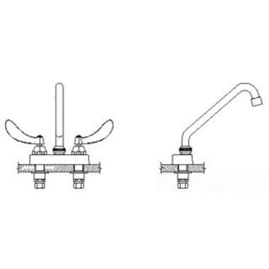 Click here to see Delta 27C4254 Delta 27C4254 CER-TECK 2-Handle Cast Centerset Lavatory Faucet, 8