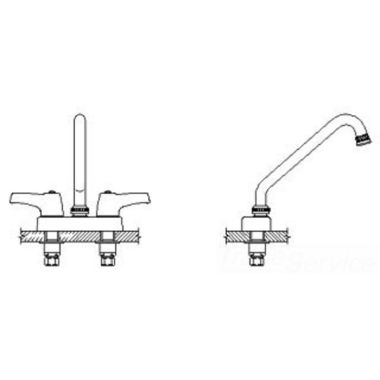 Click here to see Delta 27C4263 Delta 27C4263 CER-TECK 2-Handle Cast Centerset Lavatory Faucet, 8