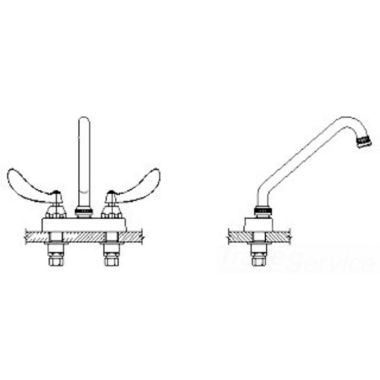 Click here to see Delta 27C4264 Delta 27C4264 CER-TECK 2-Handle Cast Centerset Lavatory Faucet, 8