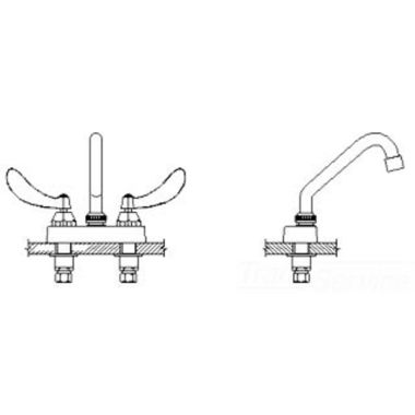 Click here to see Delta 27C4354 Delta 27C4354 CER-TECK 2-Handle Cast Centerset Lavatory Faucet, 6