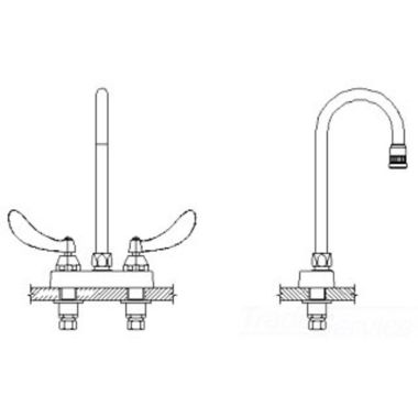 Click here to see Delta 27C4364 Delta 27C4364 CER-TECK 2-Handle Cast Centerset Lavatory Faucet, 6