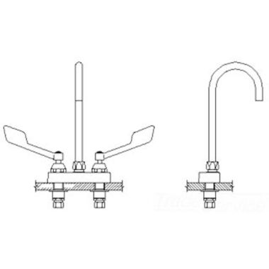 Click here to see Delta 27C4875 Delta 27C4875 CER-TECK 2-Handle Cast Centerset Lavatory Faucet, 4.5