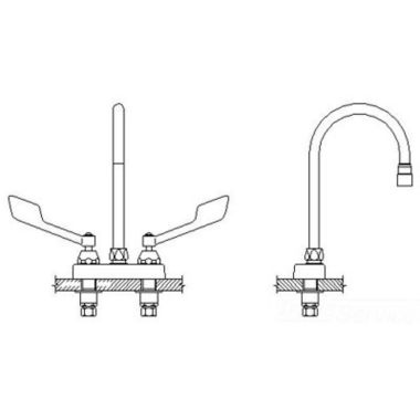 Click here to see Delta 27C4955 Delta 27C4955 CER-TECK 2-Handle Cast Centerset Lavatory Faucet, 6