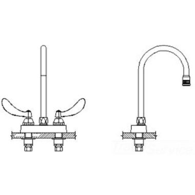 Click here to see Delta 27C4964 Delta 27C4964 CER-TECK 2-Handle Cast Centerset Lavatory Faucet, 6