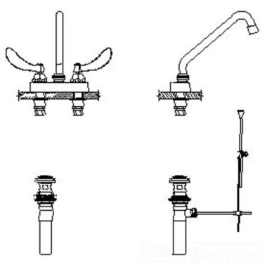 Click here to see Delta 27C5244 Delta 27C5244 CER-TECK 2-Handle Cast Centerset Lavatory Faucet w/ Pop-Up, 8