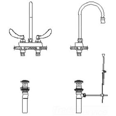 Click here to see Delta 27C5924 Delta 27C5924 CER-TECK 2-Handle Cast Centerset Lavatory Faucet w/ Pop-Up, 6