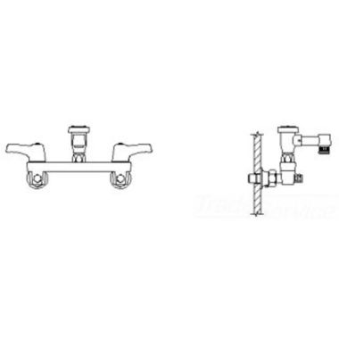 Click here to see Delta 28C2083 Delta 28C2083 CER-TECK Wallmount Service Faucet, 5.5