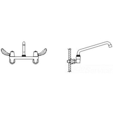 Click here to see Delta 28C4442 Delta 28C4442 CER-TECK Wallmount Service Faucet, 11