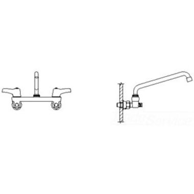 Click here to see Delta 28C6433 Delta 28C6433 CER-TECK Wallmount Service Faucet, 11