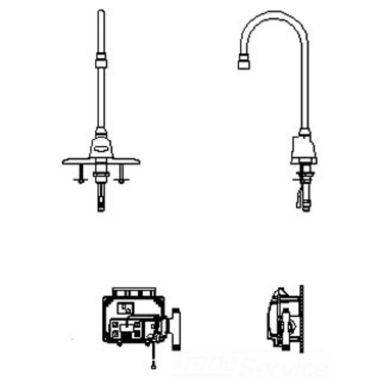 Click here to see Delta 3000T3420A Delta 3000T3420A TECK Electronic Faucet w/ 4