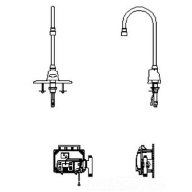 Click here to see Delta 3000T3430A Delta 3000T3430A TECK Electronic Faucet w/ 4