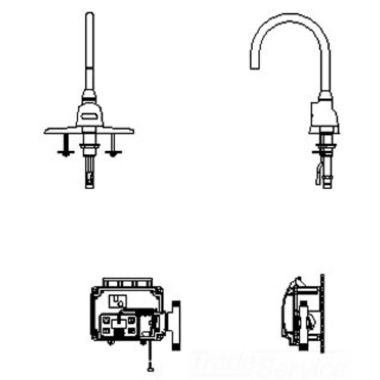 Click here to see Delta 3000T3470A-R3 Delta TECK Electronic Faucet w/ 4