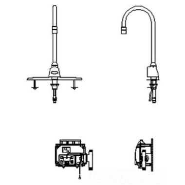 Click here to see Delta 3000T3520A Delta 3000T3520A TECK Electronic Faucet w/ 8