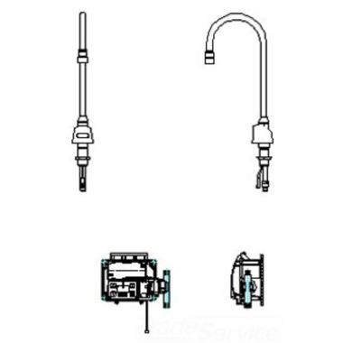 Click here to see Delta 3001T3330A Delta 3001T3330A TECK Electronic Faucet, Surface Mount, Battery, VR Aerator