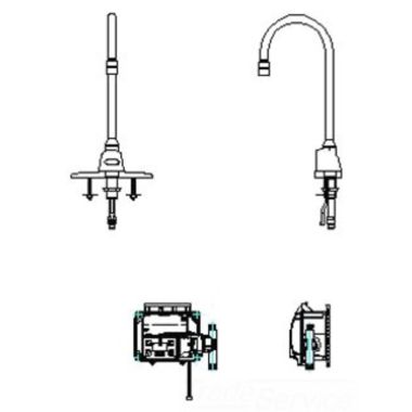 Click here to see Delta 3001T3420A Delta 3001T3420A TECK Electronic Faucet w/ 4