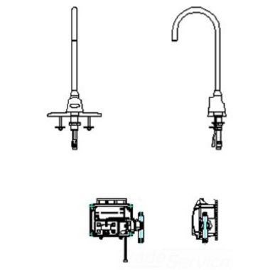 Click here to see Delta 3001T3470A Delta 3001T3470A TECK Electronic Faucet w/ 4