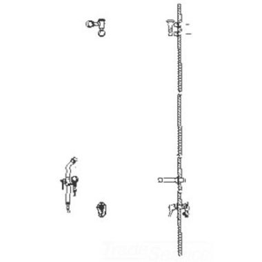 Click here to see Delta 54T1234 Delta 54T1234 In-Wall Bedpan Cleanser w/ Volume Control Valve w/ Stop, Spray w/ Stop, Vac. Breaker