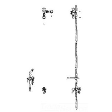 Click here to see Delta 54T1264 Delta 54T1264 In-Wall Bedpan Cleanser w/ Volume Control Valve w/ Stop, Spray w/ Stop, Pressure Vac. Breaker