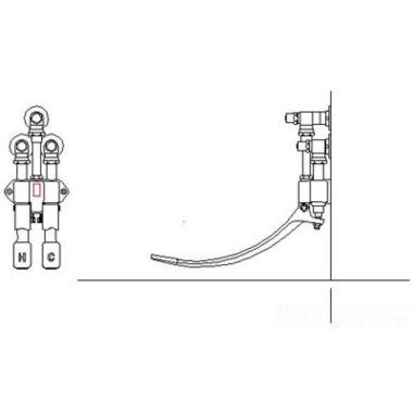Click here to see Delta 54T5300A Delta 54T5300A Wall-Hung Double Foot Pedal Surgeon Scrub-Up Valve, No Spout, No Outlet