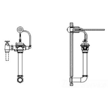 Click here to see Delta 83T000-6 Delta 83T000-6 TECK Concealed Flush Valve for Prisons, Push Button, 1.6 gpf, 1.5
