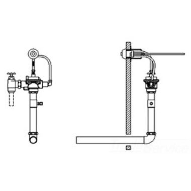 Click here to see Delta 83T140-1 Delta 83T140-1 TECK Concealed Flush Valve w/ Push Button, Trap Seal Primer Tee, 1.6 gpf, 1.5