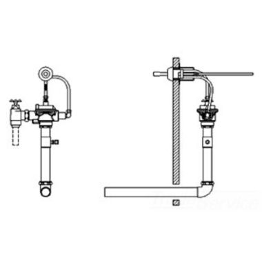 Click here to see Delta 83T141-16 Delta 83T141-16 TECK Concealed Flush Valve w/ Handle, Trap Seal Primer Tee, 1.6 gpf, 1.5
