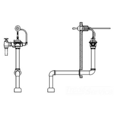 Click here to see Delta 83T341-6 Delta 83T341-6 TECK Concealed Flush Valve w/ Handle, 1.27 gpf, 1.5